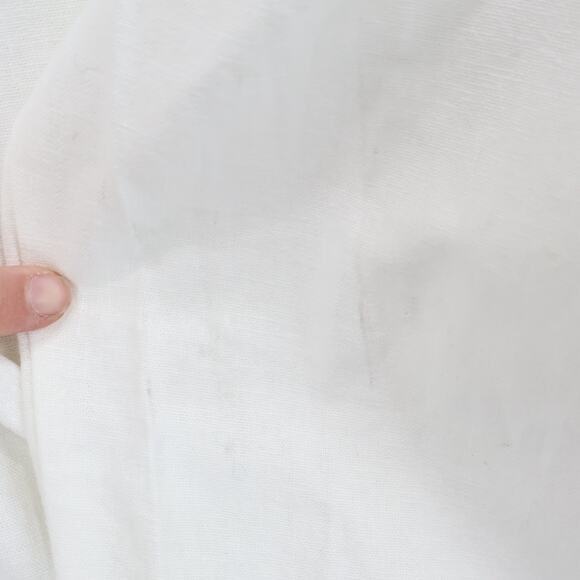 J.Crew Factory Linen Blend Slim Wide Leg Drawstring Pant White Size 18 NWT - Picture 10 of 10